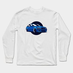 Blue E46 Sedan Long Sleeve T-Shirt